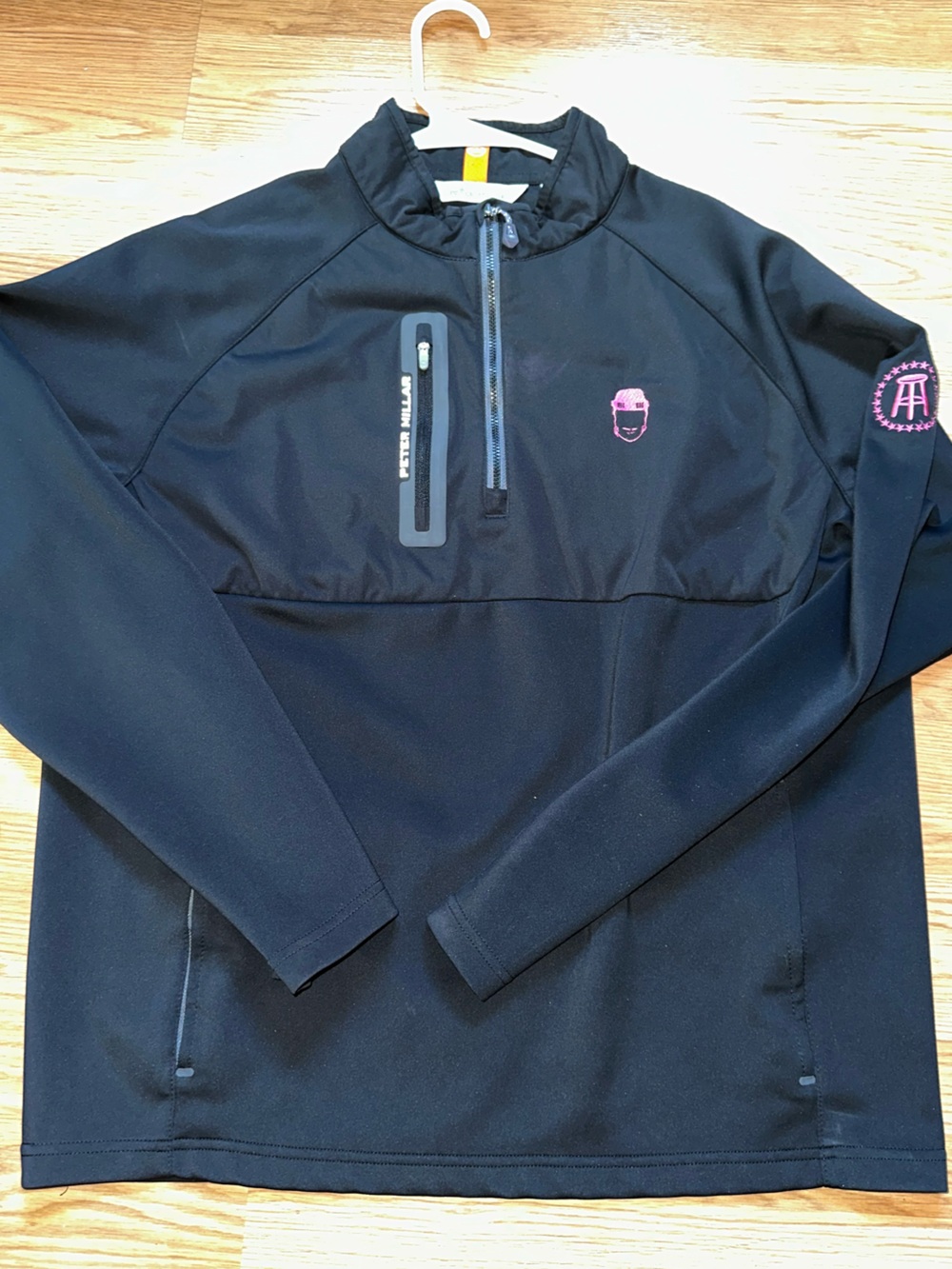 Peter Millar Black 1/4-Zip Pullover